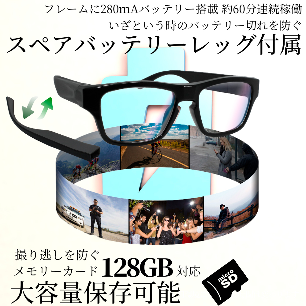 メガネ型ビデオカメラ Lisbeth 【TK-GLA-22】